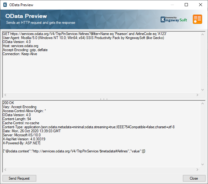 SSIS OData Source component - Preview